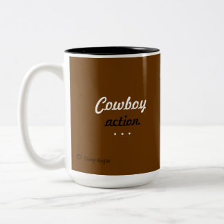 Bicolor Taza del vaquero