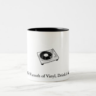 Bicolor Taza del vinilo