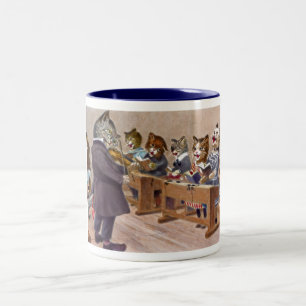 Bicolor Taza del violinista del gato