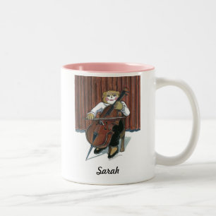 Bicolor Taza del violoncelo