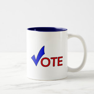Bicolor Taza del voto