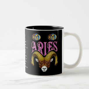 Bicolor Taza del zodiaco del Rótulo del nacimiento del