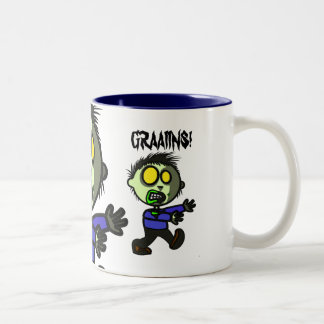Bicolor Taza del zombi del vegano