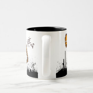 Bicolor Taza del zumo de naranja