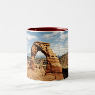 Bicolor Taza delicada del arco