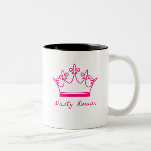 Bicolor Taza desagradable de la mujer