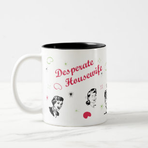 Bicolor Taza desesperada del ama de casa