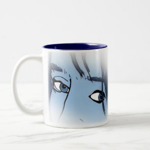 Bicolor Taza - detalle de la reina del asesino
