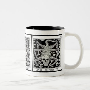 Bicolor Taza Dia De Los Muertos