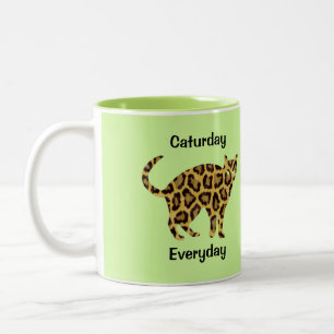 Bicolor Taza diaria de Caturday