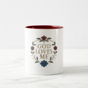 Bicolor Taza - Dios me ama