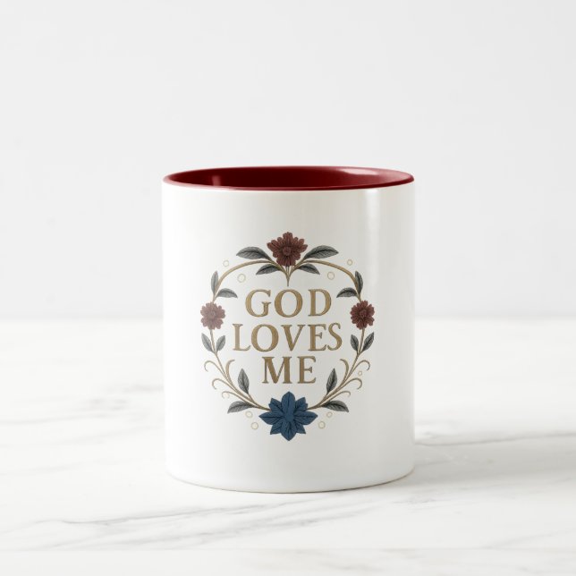 Bicolor Taza - Dios me ama (Centro)