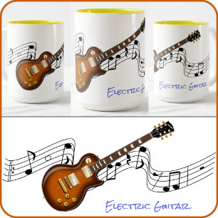 Bicolor Taza - Diseño de Guitarra Eléctrica - Varios Estil