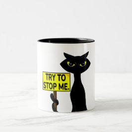 Bicolor Taza divertida Bad Boogie - Señal para tratar de d