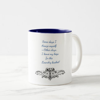Bicolor Taza divertida de café, té
