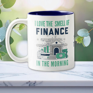 Bicolor Taza divertida de finanzas