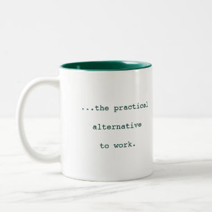 Bicolor Taza divertida de la reunión de la oficina