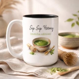 Bicolor Taza Divertida de Matcha Verde Japonés para Amante