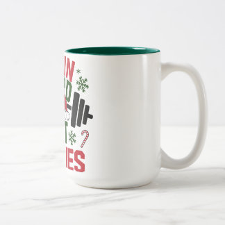 Bicolor Taza Divertida de Navidad para el Gimnasio Entrena