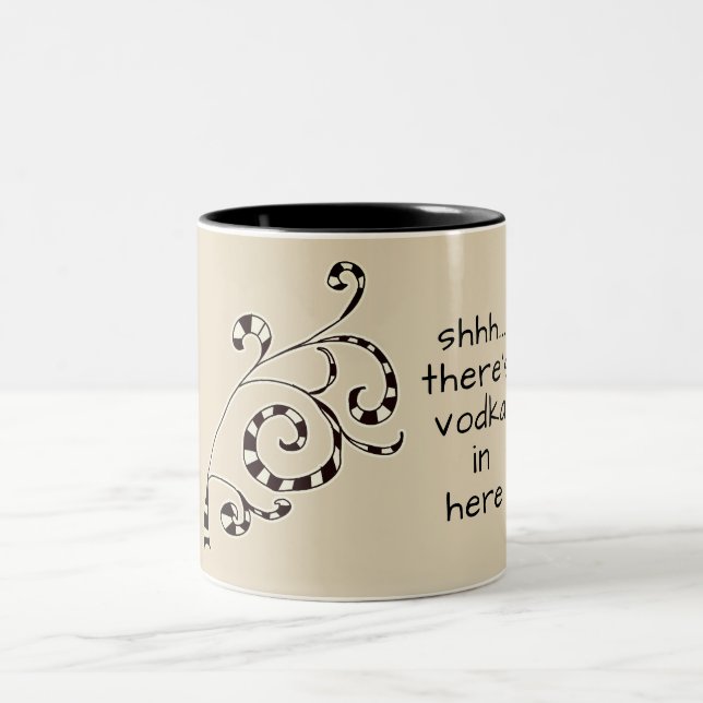 Bicolor Taza divertida de vodka secreto (Centro)