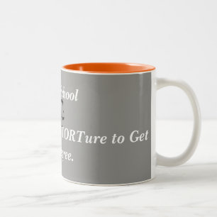 Bicolor Taza divertida del colegio de abogados
