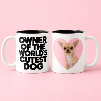 Bicolor Taza divertida para amantes de perros, mamá de per