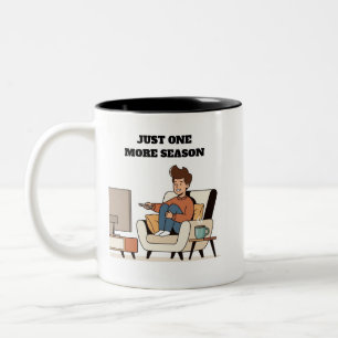 Bicolor Taza Divertida para Ver Televisión 'Solo Una Tempo
