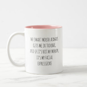 Bicolor Taza divertida y sarcástica