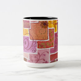 Bicolor Taza Doodle de Jill