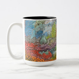 Bicolor Taza Doodle de Jill