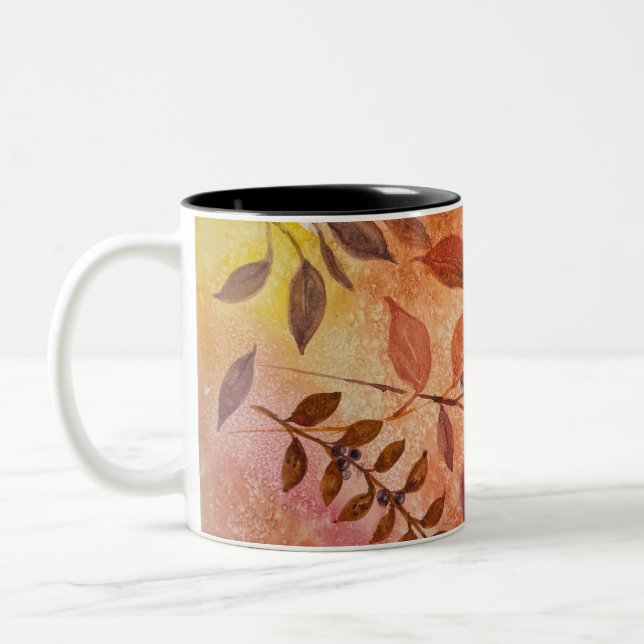 Bicolor Taza Doodle de Jill  (Izquierda)