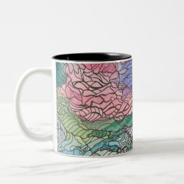 Bicolor Taza Doodle de Jill