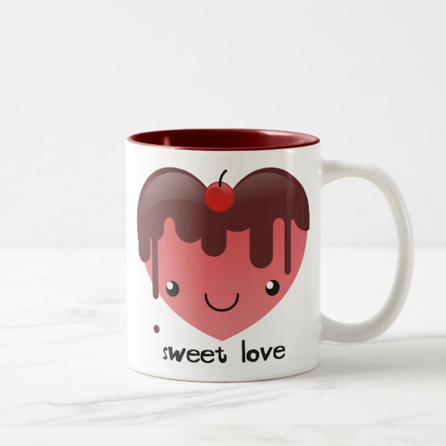 Bicolor Taza dulce del amor (Derecha)