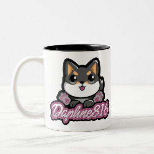 Bicolor Taza echada a un lado doble de Daphne 816
