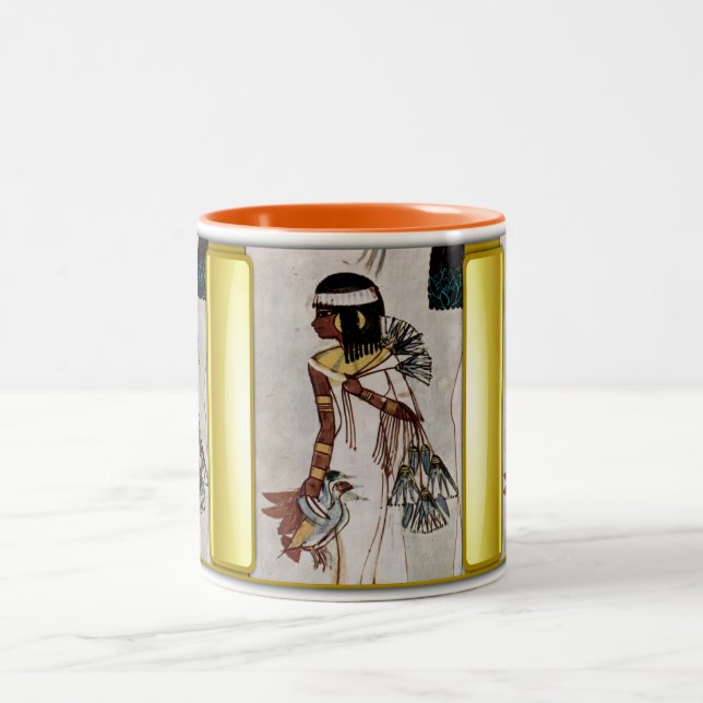 Bicolor Taza egipcia de la abundancia (Centro)