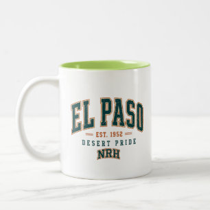 Bicolor Taza El Paso 1952 Desert Pride Vintage Americana