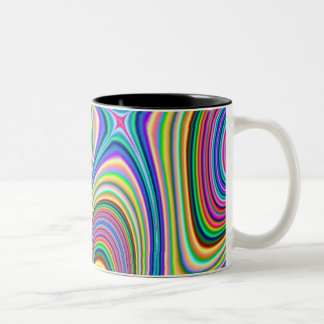 Bicolor Taza elíptica de la diversión