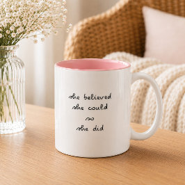 Bicolor Taza Ella Creía Que Podía Así Que Lo Hizo | Dos To