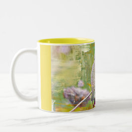 Bicolor Taza en colores pastel del té de la taza de café