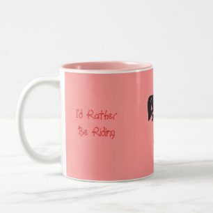 Bicolor Taza enojada del potro