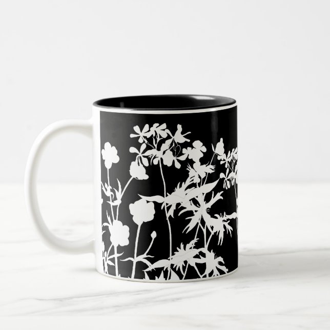 Bicolor Taza enredada de los Wildflowers (Izquierda)