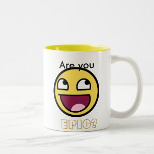 Bicolor Taza épica de la cara