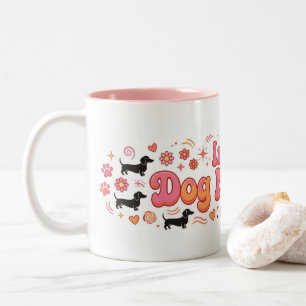 Bicolor Taza Era de Mamá de Perro Dachshund