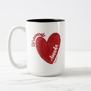 Bicolor taza Eres Amada 