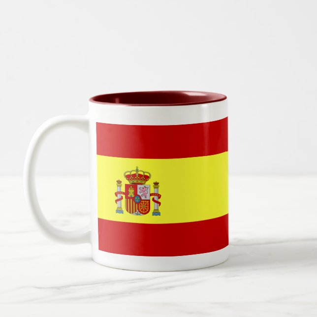 Bicolor Taza española de la bandera (Izquierda)