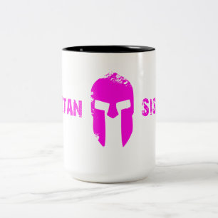 Bicolor Taza espartano de las hermanas