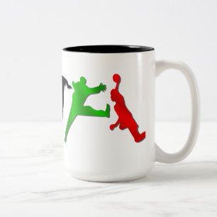 Bicolor Taza especial del balonmano de los jugadores del