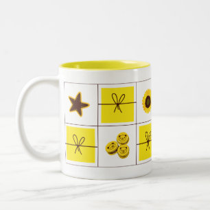 Bicolor Taza estética coqueta