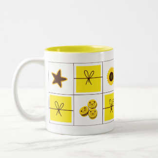 Bicolor Taza estética coqueta