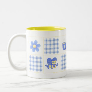 Bicolor Taza estética coquette